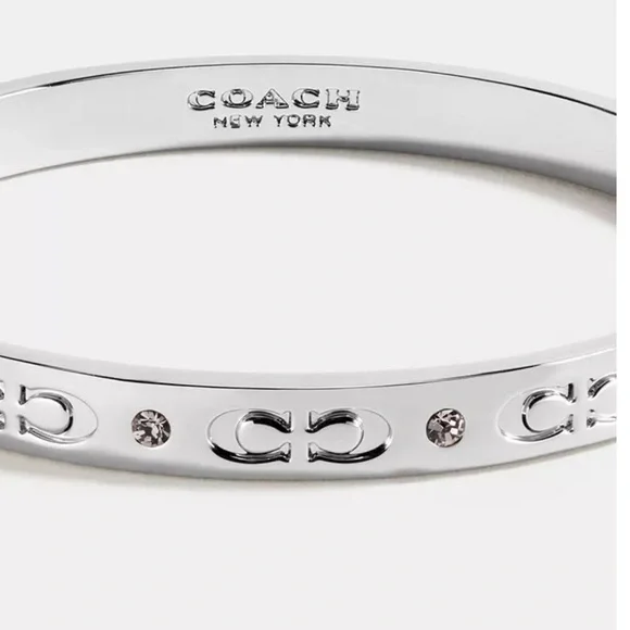 Coach Signature Hinged Bangle - Picture 2 of 6